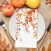 100Pcs Fall Leaves Guest Napkin Watercolor Autumn Disposable Paper Napkins Rustic Dinner Hand Napkin for Thanksgiving Harvest Bathroom Supplies view 3