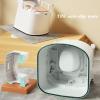 Heavy Duty Bedside Commode,Movable Toilet Home Toilet for The Elderly Commodes for Bathrooms Commode Chair for Toilet with Arms Suitable People with Inconvenient Legs and Feet (B) view 2