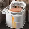 Heavy Duty Bedside Commode,Movable Toilet Home Toilet for The Elderly Commodes for Bathrooms Commode Chair for Toilet with Arms Suitable People with Inconvenient Legs and Feet (B) view 3