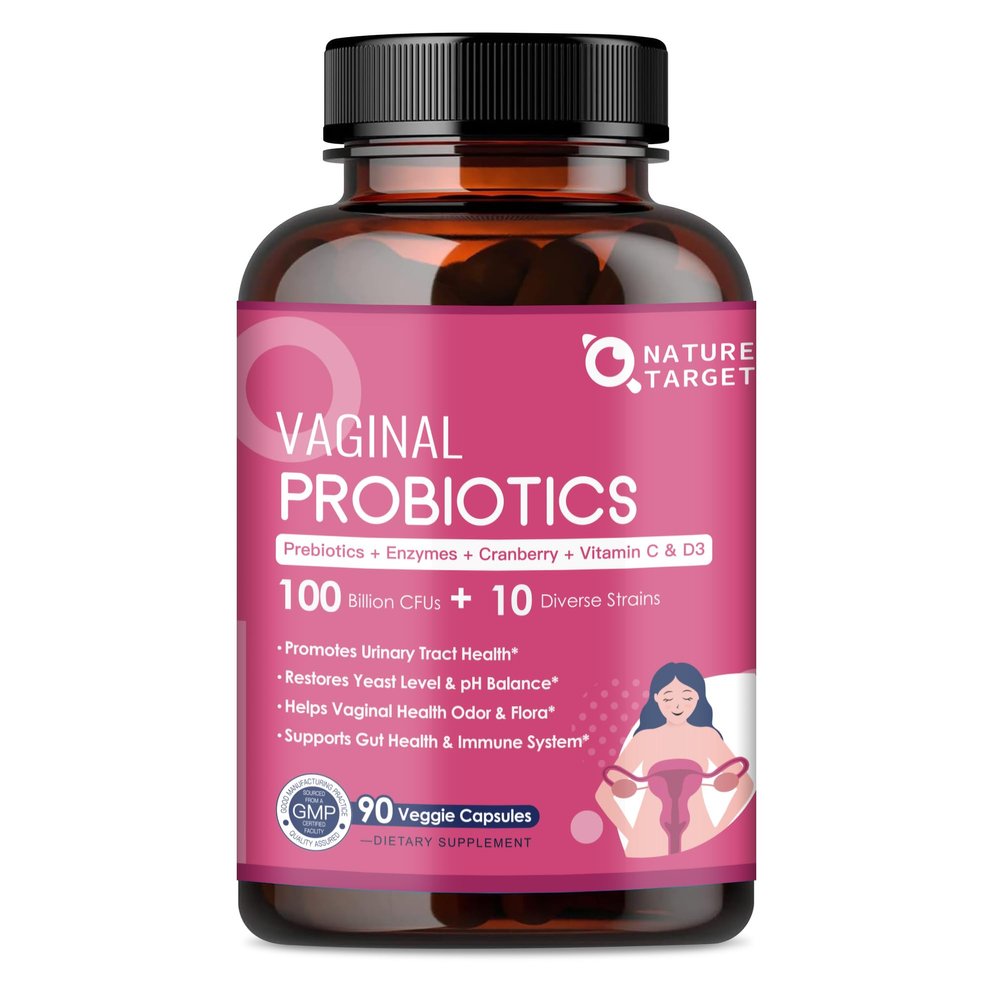 NATURE TARGET Women's Probiotics, 100 Billion CFUs, 90 Count (45 Servings)