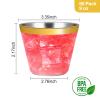 Goodluck 50PCS 9oz Gold Disposable Cups, Plastic Cups with Gold Rim, Cocktail Cups for Wedding, Party and Birthday view 4