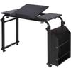 Danneon Overbed Table Chair Table, Adjustable Desktop Angle and Height, Mobility Overbed Trolley Computer Laptop Study Desk for Home Bedroom (Size : C) view 2