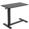 Danneon Over Bed Sofa End Table, Mobile Laptop Table Computer Desk, Height Adjustable Bedside Table, 80x40cm, Black view 1