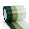 4 Rolls Green Ribbon 1inch Satin Ribbon Assortment Sage Green Ribbon Teacher Ribbon for Crafts Ribbon Flowers White Satin Ribbon Floral Ribbon Teacher Appreciation Ribbon Happy Birthday Ribbon view 1