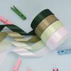 4 Rolls Green Ribbon 1inch Satin Ribbon Assortment Sage Green Ribbon Teacher Ribbon for Crafts Ribbon Flowers White Satin Ribbon Floral Ribbon Teacher Appreciation Ribbon Happy Birthday Ribbon view 3