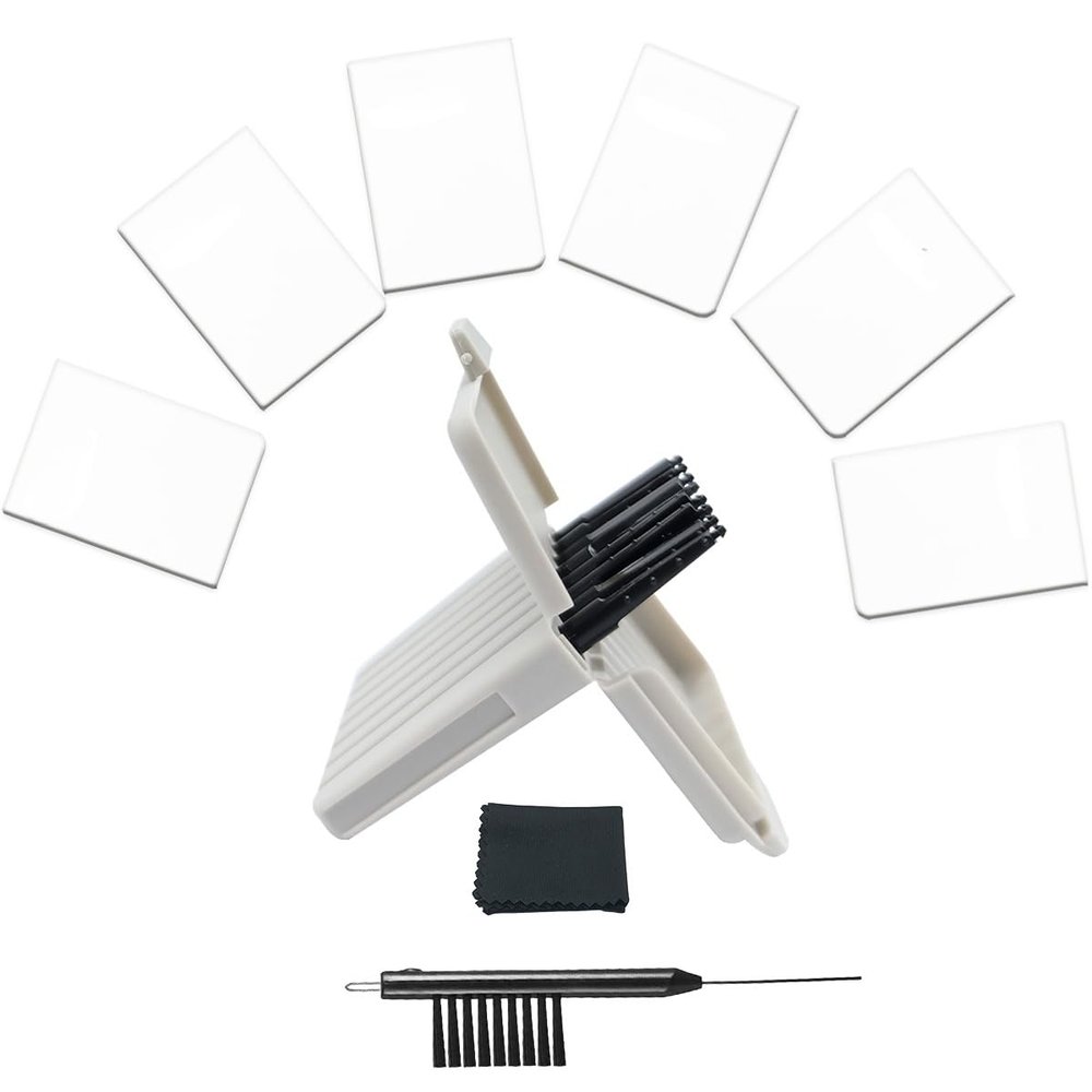 48 Pieces Wax Guards (1.3mm) Replacement Filters for Phonak/Unitron/Resound/Beltone/Widex Hearing Aids - Cleaning Brush Tools and Carry Case-6packs