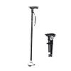 Cane - Foldable, Adjustable, Lightweight Aluminum Offset Walking Cane - Collapsible Walking Stick with Ergonomic Handle - Ideal Daily Living Aid for Limited Mobility Crutches view 1