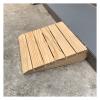 EliteBloom Portable Wooden Threshold Ramp for Doorway 2"" 3"" 4"" 5"" 6"" Rise, Non-Slip Surface Durable Entry Ramp for Home/Garden Step/Sheds Doors (38.8X35X15Cm/15.2X13.8X6In) view 1