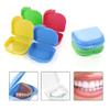 50 Pack Retainer Case with Vent Holes Mouth Guard Container Case, Individually Sealed Retainer Containers, Dental Storage Container for Aligners, Yellow, Blue, Green, Pink, White (Pink) view 2