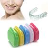 50 Pack Retainer Case with Vent Holes Mouth Guard Container Case, Individually Sealed Retainer Containers, Dental Storage Container for Aligners, Yellow, Blue, Green, Pink, White (Pink) view 3