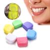 50 Pack Retainer Case with Vent Holes Mouth Guard Container Case, Individually Sealed Retainer Containers, Dental Storage Container for Aligners, Yellow, Blue, Green, Pink, White (Pink) view 4