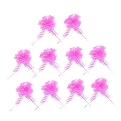 ULDIGI 10 Pack Yarn Pull Bows Wedding Decor Bows Large Size Present Thicker and Sturdy for Christmas Party and Home Decor