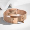 BURISSKY Adjustable Custom Medical Alert Bracelets for Women Men with Free Engraving,Personalized ID Emergency Identification Waterproof Stainless steel Wristbands view 3