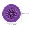 BESTonZON 1pc Handmade Singing Bowl Pad Embroidered Cushion for Meditation Small Purple for Studios and Buddhist Sound Bowl Decoration view 2