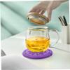 BESTonZON 1pc Handmade Singing Bowl Pad Embroidered Cushion for Meditation Small Purple for Studios and Buddhist Sound Bowl Decoration view 4
