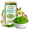 Ashoka Sandwich Chutney | Made with Coriander Leaves, Lemon Juice & Fresh Garlic | Vegan | Kosher Certified | Authentic Indian Recipe Since 1932 | Great as a Sandwich Spread | 250 Grams view 1