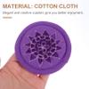 BESTonZON Tibetan Handmade Singing Bowl Mat Durable Embroidery Cushion for Meditation Purple Coaster for Sound Healing and Relaxation for Buddha Hall Decor view 4
