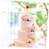 Hohopeti 30pcs Double Insertion Chinese Paper Cake Topper Wedding Cake Decorations Chinese Theme view 3