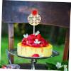 Hohopeti 30pcs Double Insertion Chinese Paper Cake Topper Wedding Cake Decorations Chinese Theme view 4