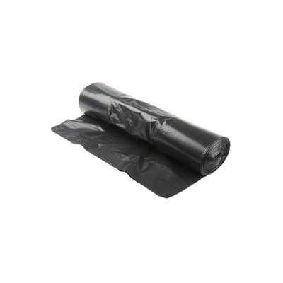 Homa, Set of 10 Tall 50 Litre Bin Bags with Ties - Black