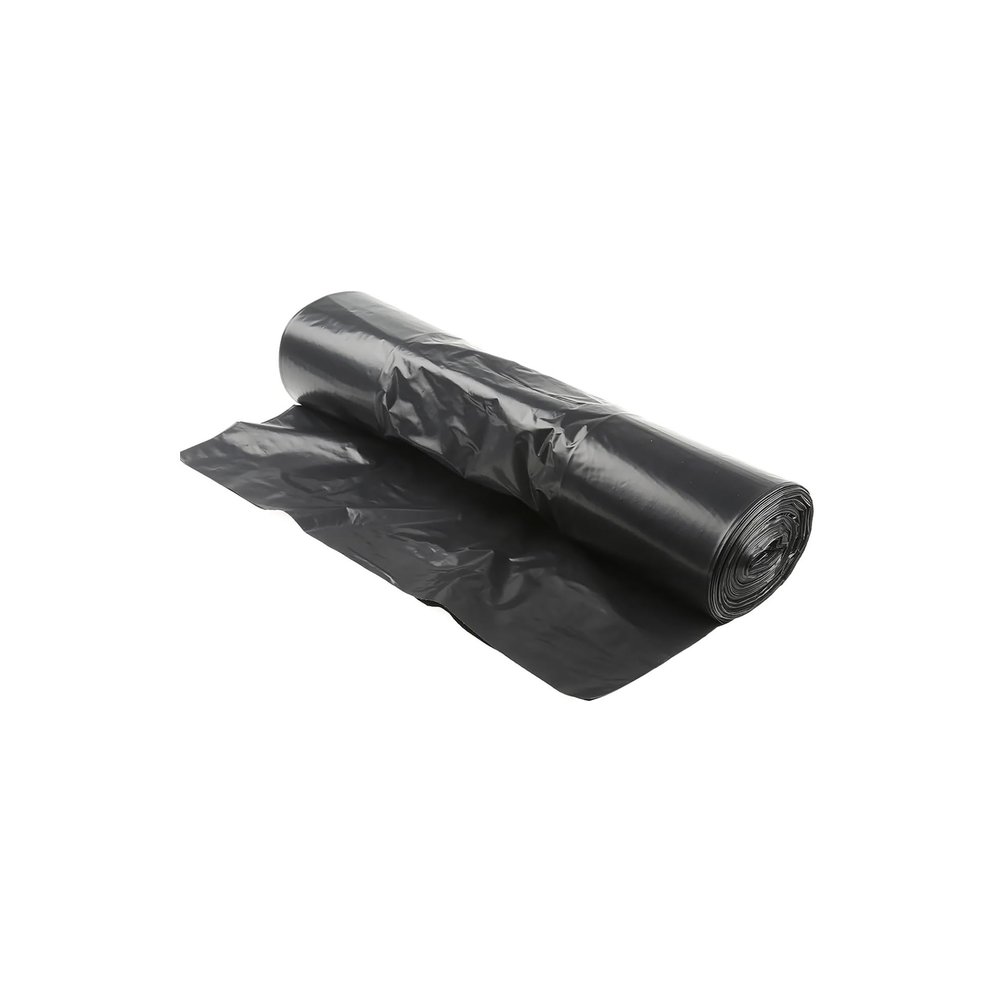 Homa, Set of 10 Tall 50 Litre Bin Bags with Ties - Black