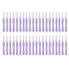 40pcs Interdental Brushes, 1.21.5mm Teeth Brace Cleansing Brush Dental Cleaning Tools for Adults Remove Bad Breath (Purple) view 1