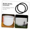 BESTonZON 2pcs Sound Bowl Rubber Rings Music Bowl Cushions for Meditation Prevents Slipping Knocking for Buddhist Instruments Home Decor view 3