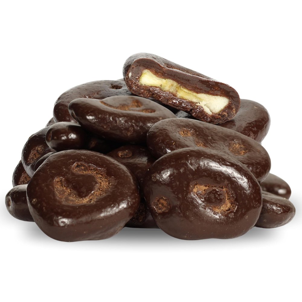 Dark Chocolate Covered Banana Chips by Its Delish, 12 Oz bulk Bag | Gourmet Dark Chocolate Banana Chips, Healthy Snacks Chocolate Fruit, USA Made, Vegan, Kosher