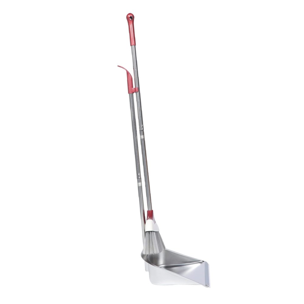 balacoo Stainless Steel Broom Dustpan Long Handle Kitchen Cleaning Tools Home Supplies for Dorm