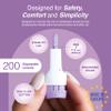 Dropsafe Acti-Lance Safety Lancet, Lite, 28 Gauge, 1.5mm, Top Button Activated Blood Testing, Ideal for Thin Skin, Sterile, Single-Use 200ct Box view 2