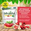 bfruitful Freeze-Dried Strawberry Banana, Freeze Dried Fresh Fruit Bites, Gluten Free, Vegan, Dairy Free, Kosher, No Sugar Added, Non GMO, Healthy Snacks for Kids or Adults, 0.56 oz Single-Serve Snack Packets, 12 Pack view 2