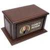 250lbs Personalized Urns for Ashes Made of Solid Pine Wood, Custom Urn Box for Human Ashes, Large Burial and Cremation Urns for Ashes, Walnut Design (Design 11) view 4