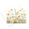 Aria Rae Design Yellow Wildflower Greeting Cards, Set of 12, Blank cards with envelopes, all occasion cards, notecards, greeting card assortment, Cute flower cards, blank inside view 3