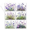 Aria Rae Design Purple Wildflower Greeting Cards, Set of 12, Blank Inside, All Occasion view 1
