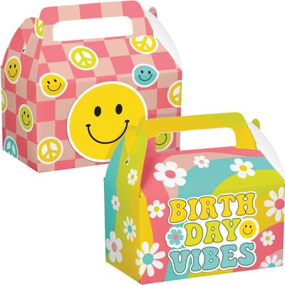 Flower Power Favor Boxes, 4 Count