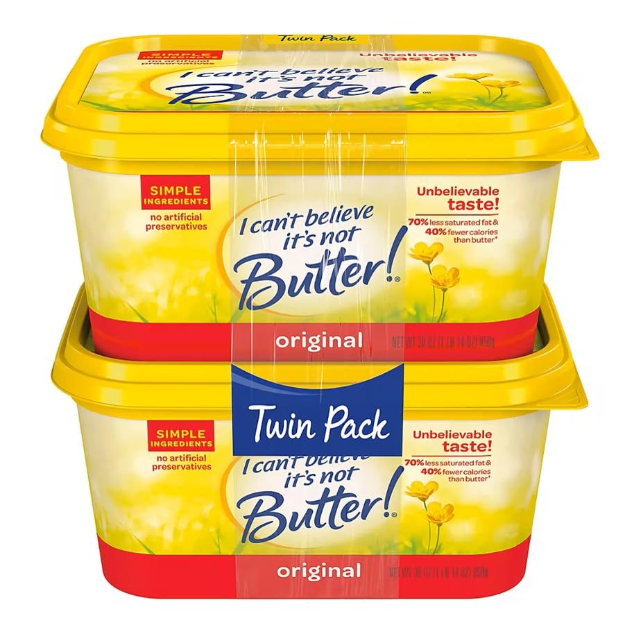 NineLife Basics I Can't Believe It's Not Butter Spread, 30 oz - Pack of 2