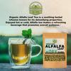 ZeeHERBS Organic Alfalfa Leaf 4 oz. (113g) Pack, USDA Certified Organic Alfalfa Leaf Herb Loose Leaf Tea, Premium Quality Medicago Sativa Herb, Cut & Sifted, Alfalfa Tea Leaves view 3