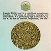 ZeeHERBS Organic Alfalfa Leaf 4 oz. (113g) Pack, USDA Certified Organic Alfalfa Leaf Herb Loose Leaf Tea, Premium Quality Medicago Sativa Herb, Cut & Sifted, Alfalfa Tea Leaves view 4