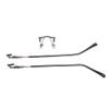 CHMADO Eyeglasses Temple,Ear Hook Holder Grip,1 Pair Metal Eyeglass Temples Nose Bridge Replacement Kit 1-Hole Rimless Glasses Repair Parts Kit, Grey, Parent view 1