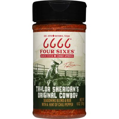 6666 Four Sixes Taylor Sheridan's Original Cowboy Seasoning Blend and Rub, 6 Ounce