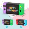 Adecortalk Video Game Party Favor Boxes-16 PCS Gamer On Theme Gifts Boxes for Boys Kid Birthday Decorations Video Game Controller Shape Goodie Candy Bags Gamer Party Supplies view 2