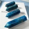 Wholesale Healing Stones Natural Blue Apatite Obelisk Wand Tower Crystal Single Point 65mm-80mm for Decoration (200g) view 2