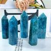 Wholesale Healing Stones Natural Blue Apatite Obelisk Wand Tower Crystal Single Point 65mm-80mm for Decoration (200g) view 3