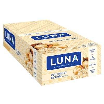 LUNA Mash-Ups LemonZest + Blueberry Bars + White Chocolate Macadamia Bars Bundle (1.69 oz., 15 Count)