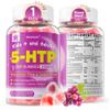 5HTP Gummies for Adults & Kids 8+, Melatonin Free Gummies with Magnesium Glycinate, GABA, L-Glycine, Ashwagandha, Vitamin B6 for Delicious Zzzs, Brain & Muscle Relaxation, 0 Sugar 60 Count (Pack of 1) view 1