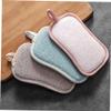 10pcs Kitchen Dish Cleaning Sponges Thick Cotton-Linen Household Scrub Sponges for Efficient Dishwashing Oil Removal and Versatile Use Pans Bowls and Cups view 4