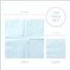 100 Pack Cocktail Napkin 2-Ply Dessert Napkins Folded 5 x 5 Inches Disposable Napkins for Dinner Wedding Birthday Baby Shower Party Bridal Anniversary Reception Event (100, Light Blue) view 2