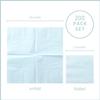 200 Pack Cocktail Napkin 2-Ply Dessert Napkins Folded 5 x 5 Inches Disposable Napkins for Dinner Wedding Birthday Baby Shower Party Bridal Anniversary Reception Event (200, Light Blue) view 2