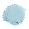 100 Pack Cocktail Napkin 2-Ply Scalloped Edged Dessert Napkins Folded 5 x 5 Inches Disposable Napkins for Dinner Wedding Birthday Party Bridal Anniversary Reception Event (Light Blue) view 3