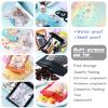 150-pack 6 x 9 in Holographic Mylar Bags with Clear Window Resealable Foil Pouches for Food Storage Smell Proof Edible Packaging Zip Bag for Cookies, Jewelry and Small Business, Thank You Stickers view 4